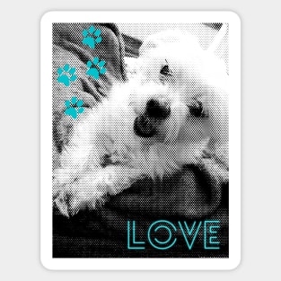 Love my dog II Sticker